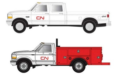  N-Scale CNR F-250 and F-350