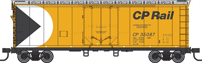  40' Plug-Door Boxcar - CP Rail (yellow,
 