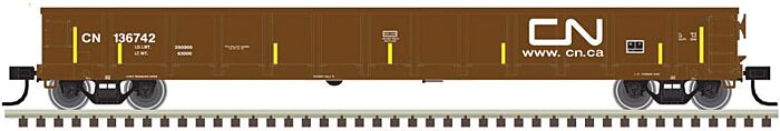  Evans 52' Gondola - Canadian National
(Boxcar Red; Noodle Logo, Yellow Conspicuity Marks)

 