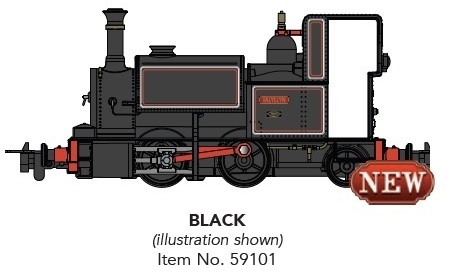  0-4-2ST Talyllyn Locomotive - Black 