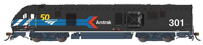  Siemens ALC-42 Charger -
WowSound(R) and DCC -- Amtrak  (50th Anniversary Scheme; black, blue, white, red)

 