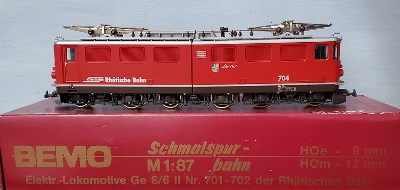  H0e Elektr.-Lokomotive Ge 6/6 II Nr. 701-704(704) der Rhatischen Bahn 
