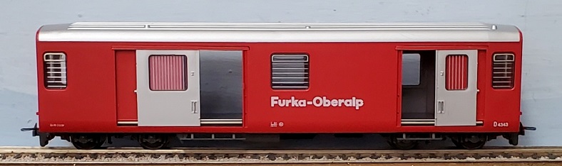 H0e Baggage Car - Furka-Oberalp
