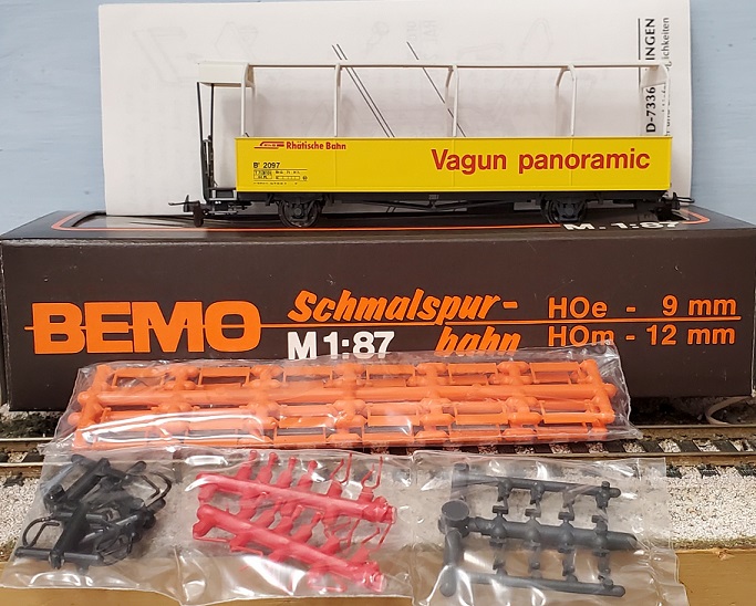 H0e RHB AUSSICHTSWAGEN VAGUN PANORAMIC PASSENGER CAR #B 2097