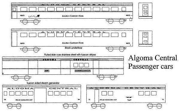  Algoma Central Passenger Cars

 