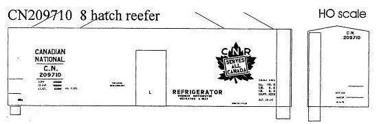  CNR 8 Hatch ReefersLeaf Schemes  1949-

 