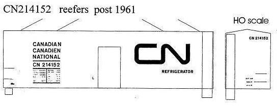  CNR Reefer, Noodle Scheme 1961-1970s
 