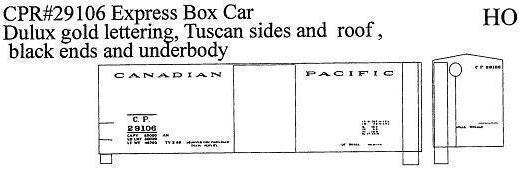  Express Box Car Tuscan - Dulux Gold

 