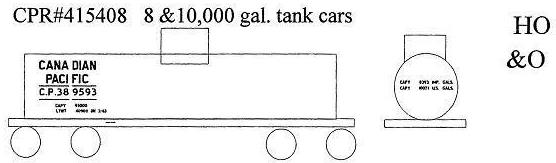  CPR 8,000 and 10,000 gallon Tank Cars
 