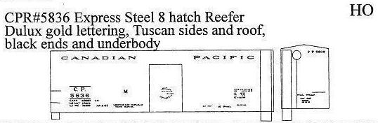  Express Steel 8 Hatch Reefer Tuscan - Dulux
 