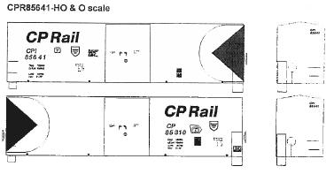  50' Box Car. CP Rail Newsprint Service
 