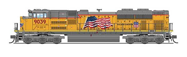  EMD SD70ACe - Sound and DCC -
Paragon4(TM) - Union Pacific (Armour Yellow, gray, US Flag, Building America Logo)

 
