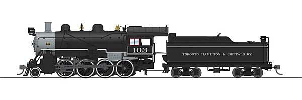  2-8-0 Consolidation - Sound, DCC and Smoke -
 Paragon4 - Toronto, Hamilton & Buffalo (black, graphite)

 