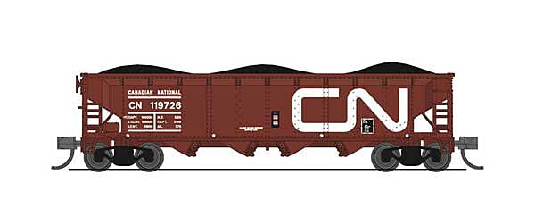  ARA/AAR 70-Ton 4-Bay Hopper w/Load 4-Pack
 - Canadian National (Fantasy Scheme, Boxcar Red, Noodle Logo)

 