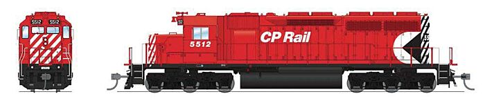  EMD SD40 Low Nose - Sound and DCC -
Canadian Pacific (Action Red, white, black, Multimark Logo)
 