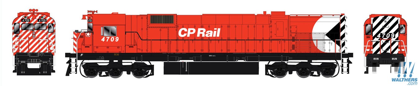  MLW M636 w/LokSound & DCC -
Executive Line -- CP Rail (Action Red, 5
