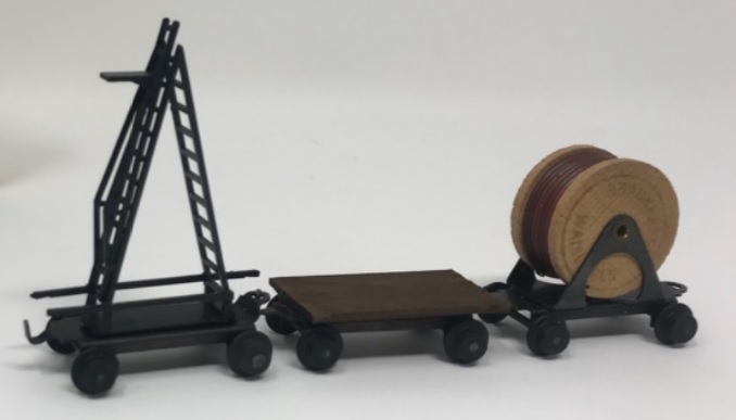  Equipment Cars for tower railcars from epoch III - DB 