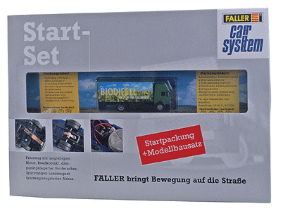 Car System Railroad Crossing Starter Set -- w/Mercedes Benz SK Truck (Herpa)