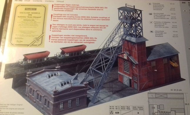 HO Hildegard Coal Mine Kit Faller Exclusive Model 1998