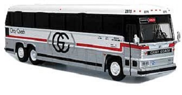  Gray Coach Bus 