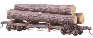 Truss Rod Log Car with Logs - Kit

 