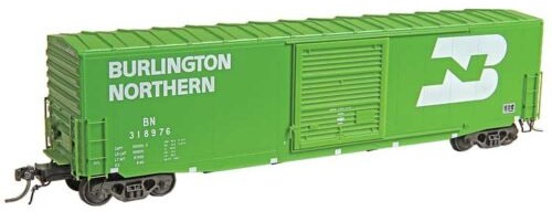  PS-1 50' Boxcar with 10' Door, No Roofwalk -
Burlington Northern (Cascade Green, white, Large Logo)

 