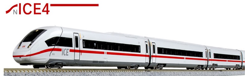 ICE4 7 Car Train, two end cars and five