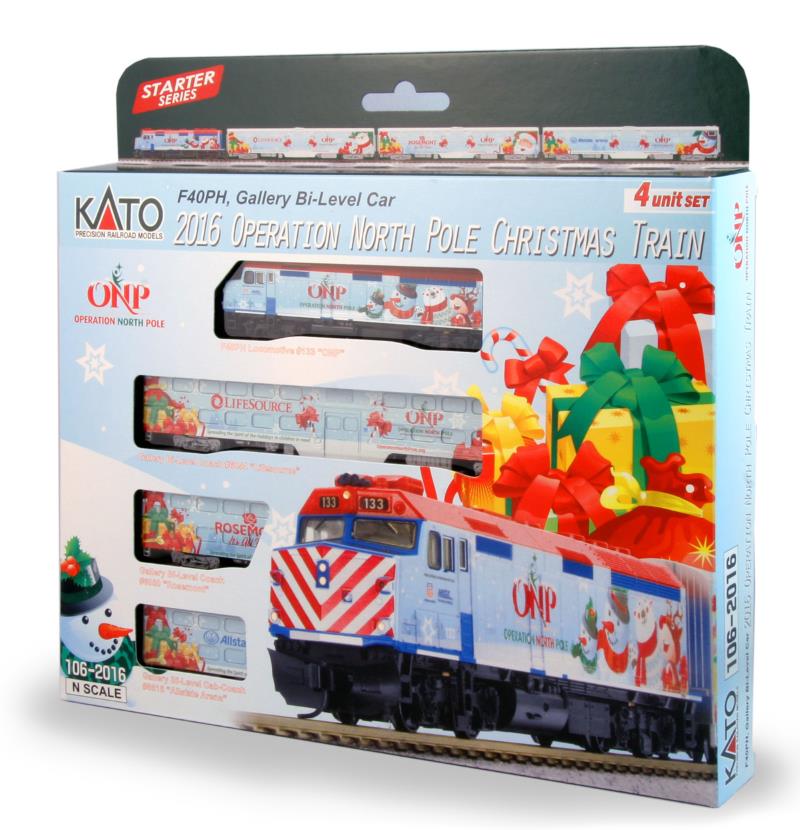 2016 Operation North Pole Christmas
Train Set - Locomotive and Three Cars