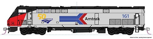  Amtrak Phase I with 50th Anniversary logo

 