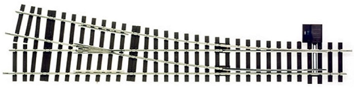 Lenz O Scale Left Hand Turnout