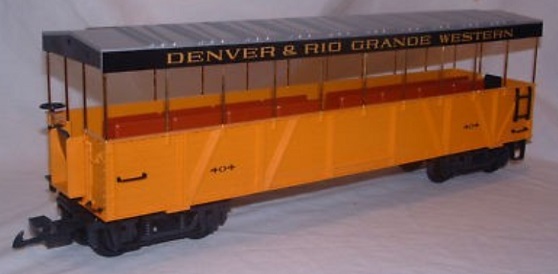  D&RGW Open Observation Car (no box) unlighted  