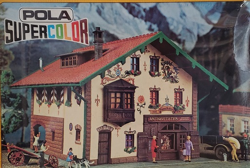 HO Super Color Alphine House w/ Antique Shop Building Kit