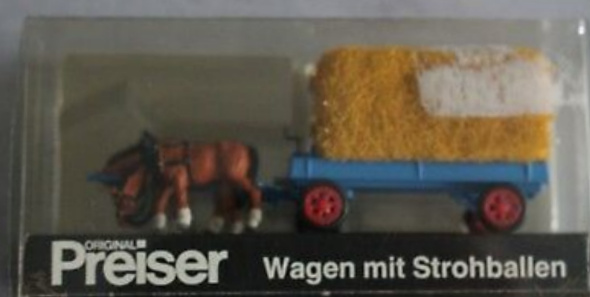 HO Scale Hay bale Wagon