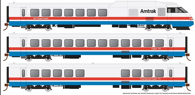  Amtrak Phase III Early Set #1
 