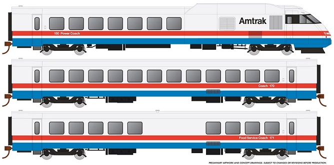 Amtrak Phase III Early Set #3
 