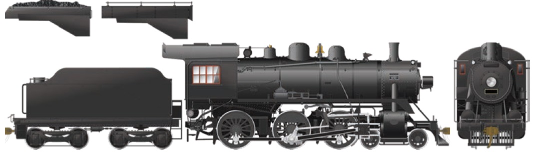  Unlettered D10 4-6-0 (DC/SILENT) Low
Front light, Comes with all detail parts featured on the D10, incl. both tender parts

 