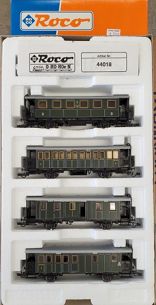 Set of 4 Bayern DB 4 Wheel Passenger Cars