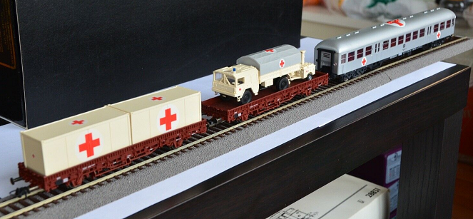 German Army Ambulance Train Set
