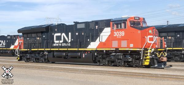Canadian National ET44AC (Angled
Exhaust) Rivet Counter DCC and Sound