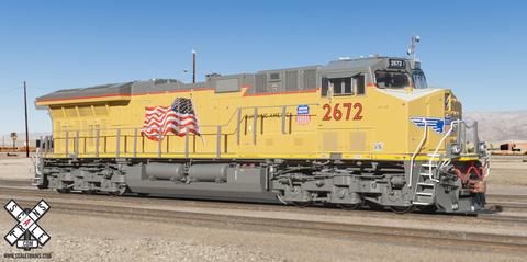 Union Pacific ET44AC (Angled