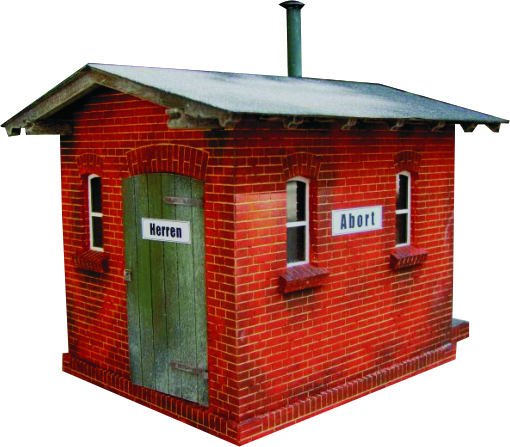   O Scale Kit - Bahnhofstoilette (Station Toilet) 