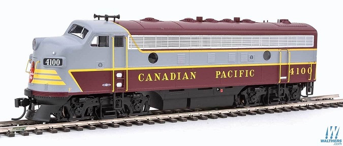  EMD F7A w/SoundTraxx(R) Sound & DCC --
 Canadian Pacific Block Lettering (maroon, gray, yellow)

 