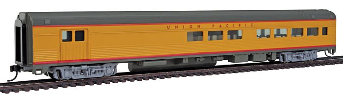  85' Budd Baggage-Lounge - Ready to Run
-- Union Pacific (Armour Yellow, gray, red)
 