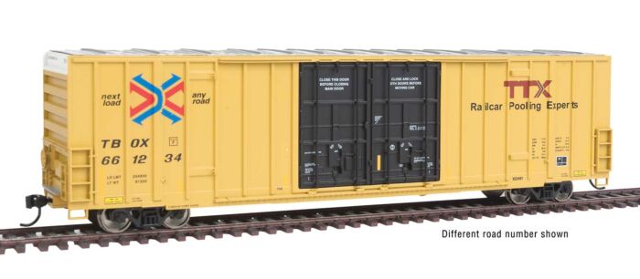  60' High Cube Plate F Boxcar - Trailer Train
 