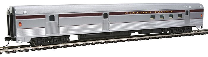  85' Budd Baggage-Railway Post Office -
Ready To Run -- Canadian Pacific (silver, maroon)

 