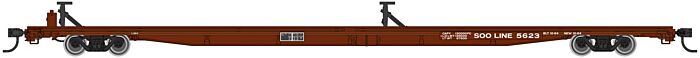 85' General American G85 Flatcar - Soo