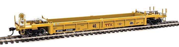 Thrall Rebuilt 40' Well Car - TTX DTTX
(yellow, black, small red TTX and Next Road logo, yellow consp

 