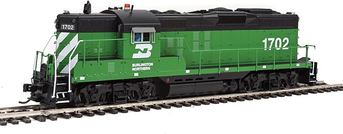 EMD GP9 Phase I - LokSound Select DCC
& Sound -- Burlington Northern (Cascade Green, black, white)