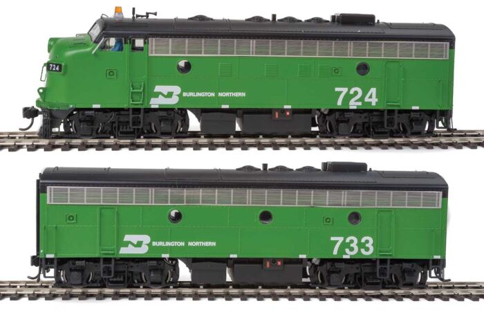 EMD F7A-B Set - Tsunami(R) Sound & DCC
- Burlington Northern (Cascade Green, white, black)