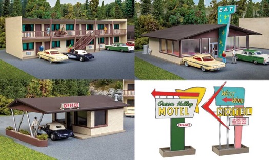  Vintage Motor Hotel with Office and Restaurant - Kit 